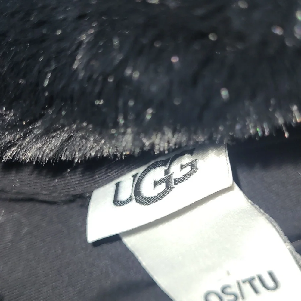 UGG Faux Fur Beanie - Black - OSFM